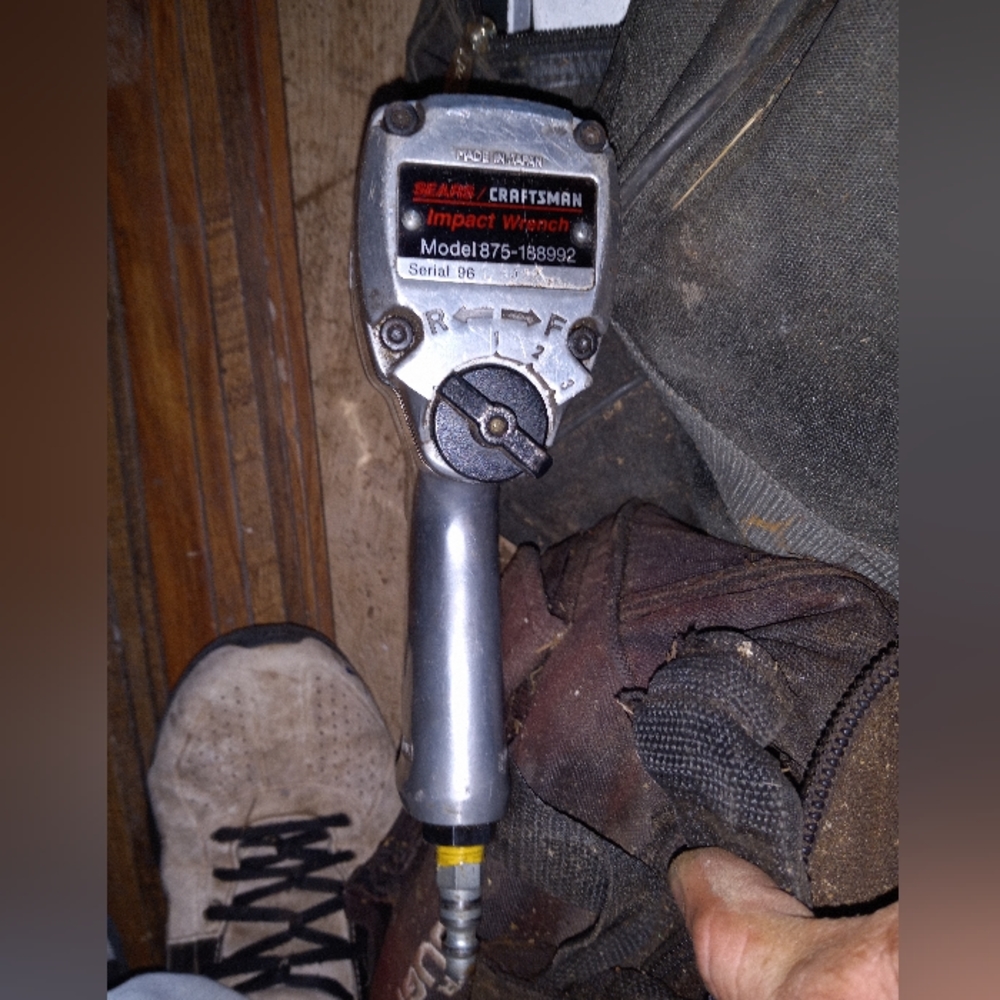 Vintage Sears Craftsman Air Impact Wrench Model 875-188992 Tested